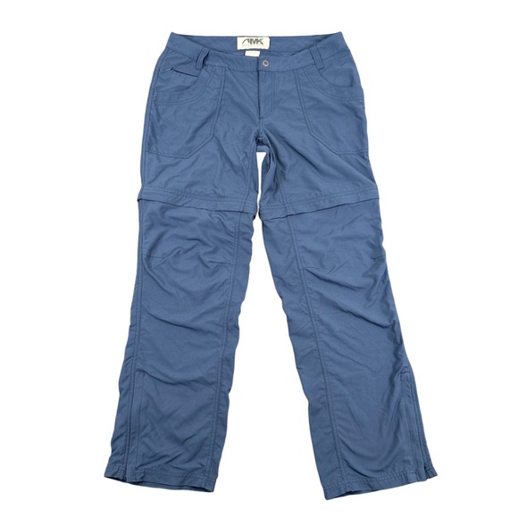 Mountain Khakis Pants - Mountain Khakis Convertible Hiking Pants Womens Size 6R Blue Hiking Outdoor